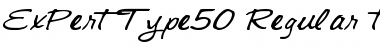 ExPertType50 Regular Font