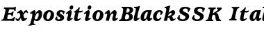 ExpositionBlackSSK Italic Font