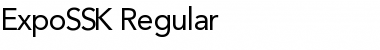 ExpoSSK Regular Font