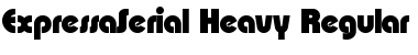 ExpressaSerial-Heavy Regular Font