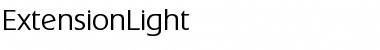 ExtensionLight Font