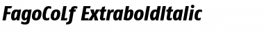 FagoCoLf-ExtraboldItalic Font