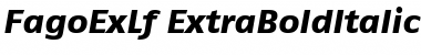 FagoExLf ItalicExtrabold Font