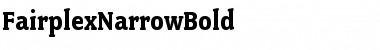 FairplexNarrowBold Regular Font
