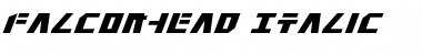 Falconhead Italic Font