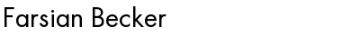 Farsian Becker Normal Font