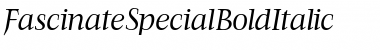 FascinateSpecialBoldItalic Font