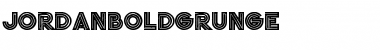 jordan bold grunge Regular Font