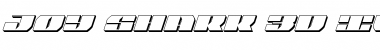 Joy Shark 3D Italic Font