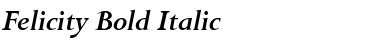 Felicity Bold Italic