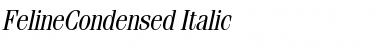 FelineCondensed Italic Font
