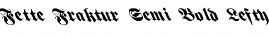 Fette Fraktur-Semi Bold Lefty Font