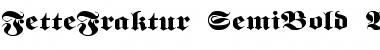 FetteFraktur-SemiBold Wd Regular Font