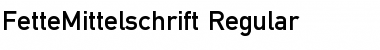 FetteMittelschrift Regular Font