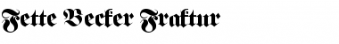 Fette Becker Fraktur Regular Font