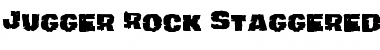 Jugger Rock Staggered Font