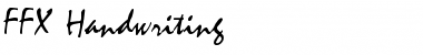 FFX Handwriting Font