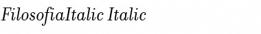 FilosofiaItalic Italic Font