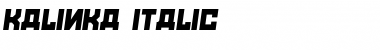 Kalinka Italic Font