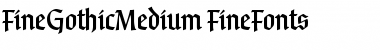 FineGothicMedium Font