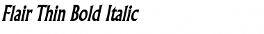 Flair Thin Bold Italic