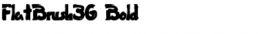 FlatBrush36 Bold Font