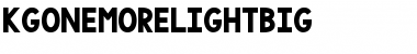 KG One More Light BIG Font