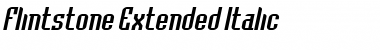 Flintstone Extended Italic