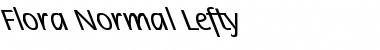 Flora-Normal Lefty Font