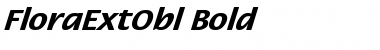 FloraExtObl-Bold Font