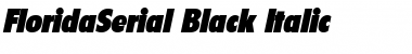 FloridaSerial-Black Italic Font
