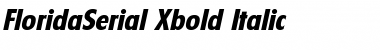 FloridaSerial-Xbold Italic Font
