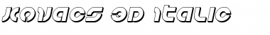 Download Kovacs 3D Italic Font