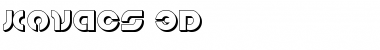 Kovacs 3D Regular Font