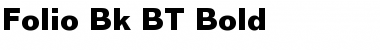 Folio Bk BT Bold Font