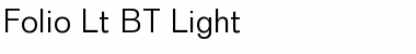 Folio Lt BT Light Font