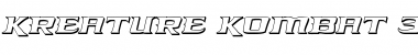 Download Kreature Kombat 3D Italic Font
