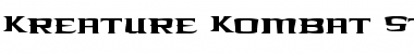 Download Kreature Kombat Staggered Font