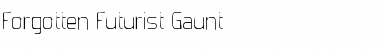 Forgotten Futurist Gaunt Regular Font