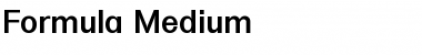 Formula-Medium Font