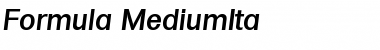 Formula-MediumIta Font