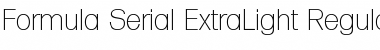Formula-Serial-ExtraLight Font