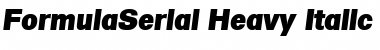 FormulaSerial-Heavy Italic