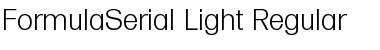 FormulaSerial-Light Regular Font