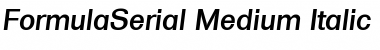 FormulaSerial-Medium Font