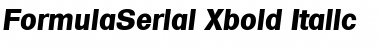 FormulaSerial-Xbold Italic