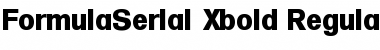 FormulaSerial-Xbold Font