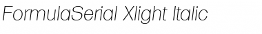 FormulaSerial-Xlight Font
