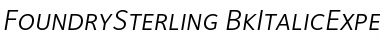 FoundrySterling-BkItalicExpert Font