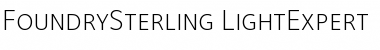 FoundrySterling-LightExpert Font